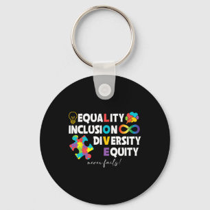 Equality Inclusion Diversity Equity Liebe Autismus Schlüsselanhänger