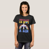 Equality Is Not A Sin Gay Christian Ally Jesus Cro T-Shirt (Vorne ganz)