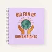 Equality Notes – Big Fan of Human Rights Notizblock (Vorderseite)