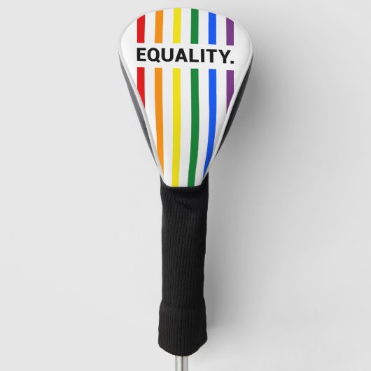 Equality Pride Rainbow Golf Head Cover Golf Headcover (Vorderseite)
