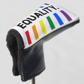 Equality Pride Rainbow Putter Head Cover Golf Headcover (3/4 Vorderseite)