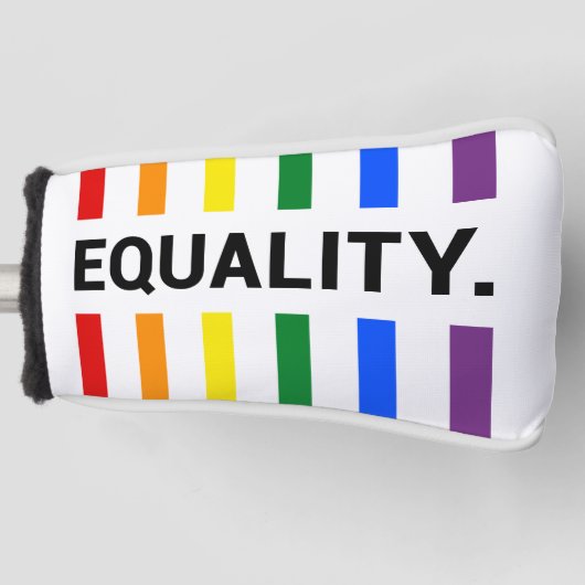 Equality Pride Rainbow Putter Head Cover Golf Headcover (Vorderseite)
