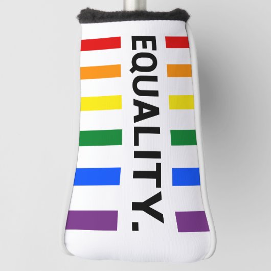 Equality Pride Rainbow Putter Head Cover Golf Headcover (Rotieren 90)