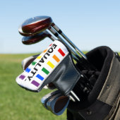 Equality Pride Rainbow Putter Head Cover Golf Headcover (In Situ)