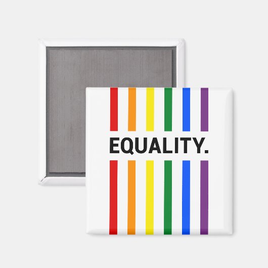 Equality Rainbow Magnet (Vorderseite/Rückseite)