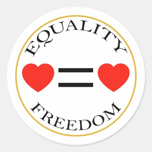 Equality Symbol Sticker (Vorderseite)