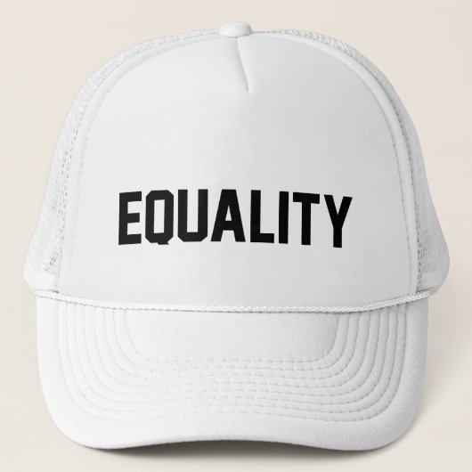 Equality Trucker Baseball Hat für Männer und Fraue Truckerkappe (Vorderseite)
