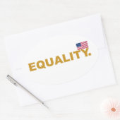Equality USA Collection 2 Ovaler Aufkleber (Umschlag)