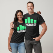 Equalizer Bars Distressed Music Producer T-Shirt (Unisex)