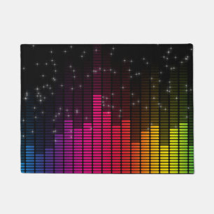 Equalizer Disco-Lichter Musiklautstärke Fußmatte