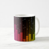 Equalizer Disco-Lichter Musiklautstärke Kaffeetasse (VorderseiteRechts)
