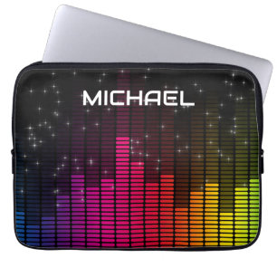 Equalizer Disco-Lichter Musiklautstärke Personalis Laptopschutzhülle
