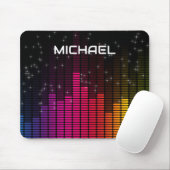 Equalizer Disco-Lichter Musiklautstärke Personalis Mousepad (Mit Mouse)