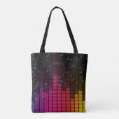 Equalizer Disco Lights Music Volume Crossbody Bag Tasche (Rückseite)