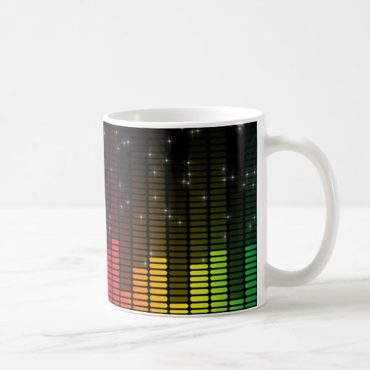 Equalizer Disco Lights Music Volume Kaffeetasse (Rechts)