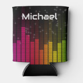 Equalizer Disco Lights Music Volume Personalised Dosenkühler (Vorderseite)