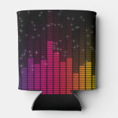 Equalizer Disco Lights Music Volume Personalised Dosenkühler (Rückseite)