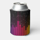 Equalizer Disco Lights Music Volume Personalised Dosenkühler (Kanne Rückseite)