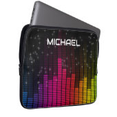 Equalizer Disco Lights Music Volume Personalised Laptopschutzhülle (Vorne Rechts)