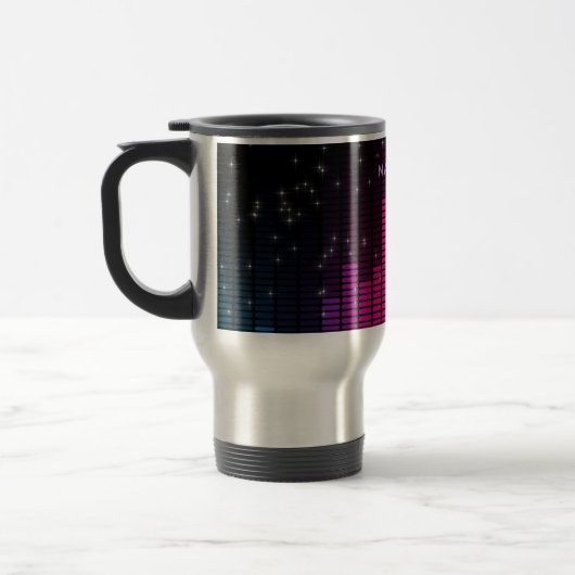 Equalizer Disco Lights Music Volume Personalisiert Reisebecher (Links)