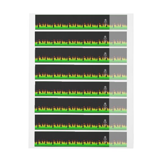 Equalizer DJ BEHALTE CALM und Ihren kreativen Text (Bogen)