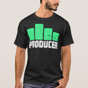 Equalizer-Leisten Distressed-Musikproduzent T-Shirt
