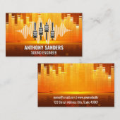 Equalizer Licht Hintergrund | Mixer | Ton Visitenkarte (Vorne/Hinten)