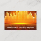 Equalizer Light Background | Vinyl Platte Visitenkarte (Rückseite)