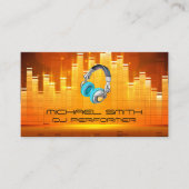 Equalizer Light Background Visitenkarte (Vorderseite)