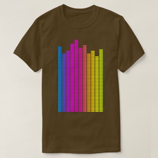 Equalizer Rainbow Music Lover Sound Engineer Audio T-Shirt (Design vorne)