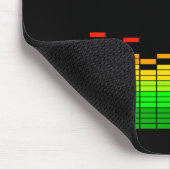 Equalizer Vibes vom Beat of DJ Music Graphic Mousepad (Ecke)