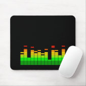 Equalizer Vibes vom Beat of DJ Music Graphic Mousepad (Mit Mouse)