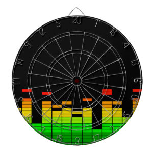 Equalizer Vibes von der Beat of DJ Music Black Dartscheibe