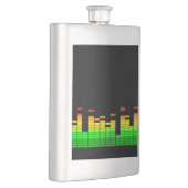 Equalizer Vibes von der Beat of DJ Music Black Flachmann (Rechts)