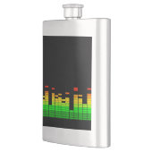 Equalizer Vibes von der Beat of DJ Music Black Flachmann (Links)