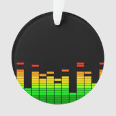 Equalizer Vibes von der Beat of DJ Music Black Ornament (Vorderseite)