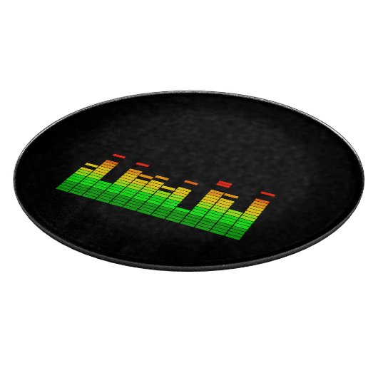 Equalizer Vibes von der Beat of DJ Music Black Schneidebrett (Ecke)