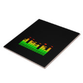 Equalizer Vibes von der Beat of DJ Music Dekoratio Fliese (Seite)