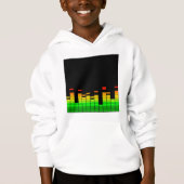 Equalizer Vibes von der Beat of DJ Music Dekoratio Hoodie (Vorderseite)