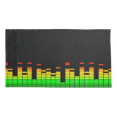 Equalizer Vibes von der Beat of DJ Music Kissenbezug (Rückseite-Links)