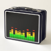 Equalizer Vibes von der Beat of DJ Music Metall Brotdose (Rückseite)