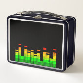 Equalizer Vibes von der Beat of DJ Music Metall Brotdose (Vorderseite)