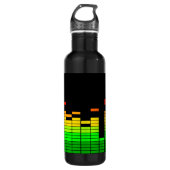 Equalizer Vibes von der Beat of DJ Music Trinkflasche (Vorderseite)