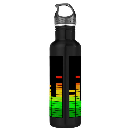 Equalizer Vibes von der Beat of DJ Music Trinkflasche (Rückseite)