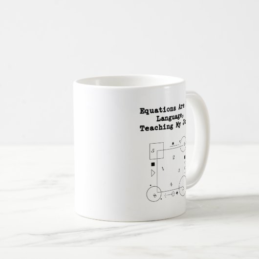 Equations My Language | Teaching My Joy Math Kaffeetasse (VorderseiteRechts)