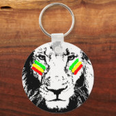 Equering Lion Rasta Eye Black Schlüsselanhänger (Vorderseite)