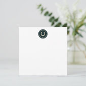 Equesterian Horseshoe Vielen Dank Einladung (Stehend Vorderseite)