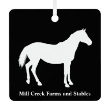 Equestrian Business Name White Horse
