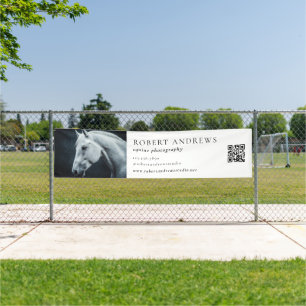 Equestrian Business QR Code Pet Fotografie Banner