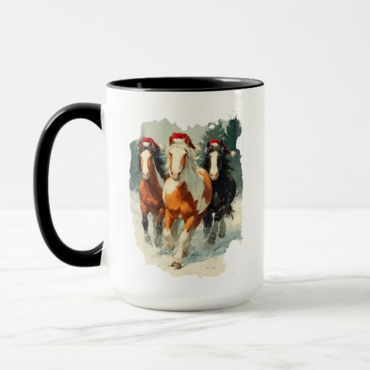 Equestrian Christmas Coffee Mug Tasse (Links)